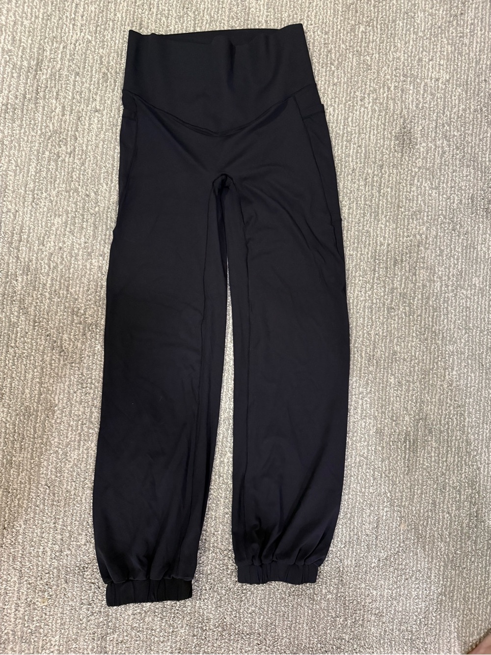 Halara SoftlyZero Tummy Control Balloon Joggers Black M Petite NWT